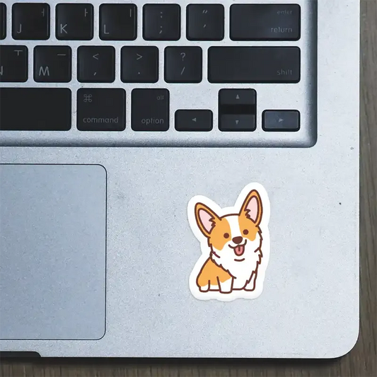 Corgi Laptop Sticker
