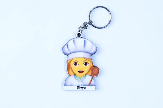Chef Female Keychain