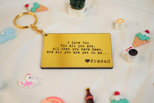 Customised Message Acrylic Keychain 103
