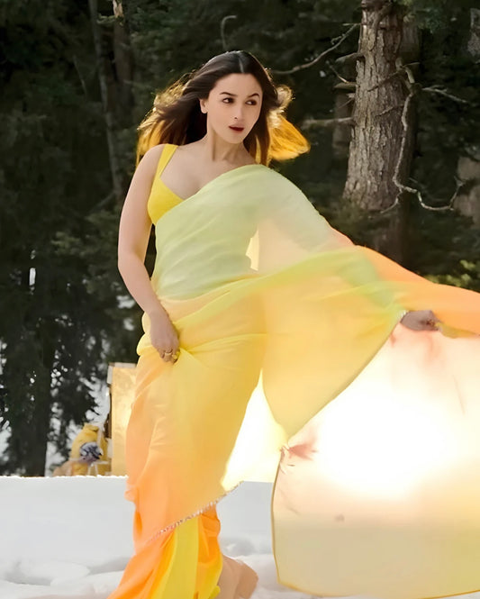 Sunset Aliaa Rocky Aur Rani Saree