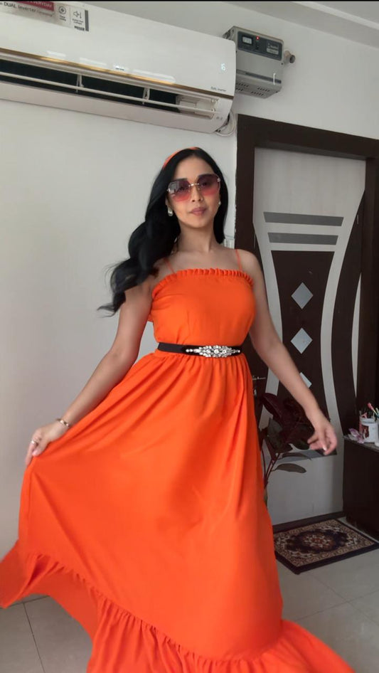 Helenium Neon Western Gown