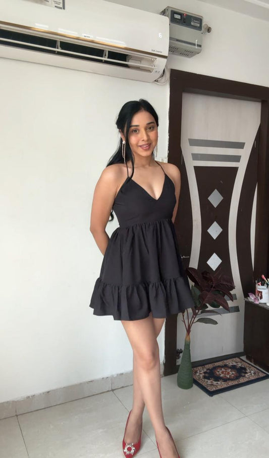 Empire Waist Ebony Dress Plus