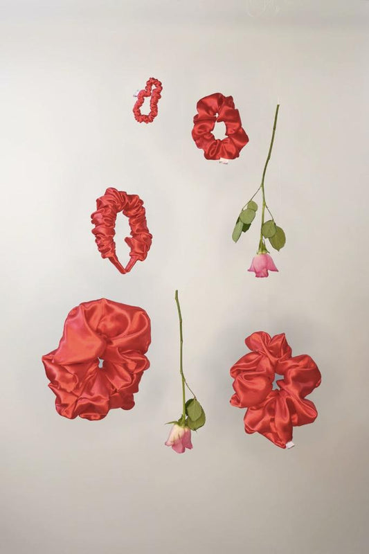 Red Family Scrunchies Combo