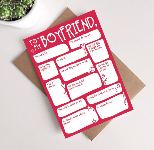 Boyfriend Valentine's Day Card