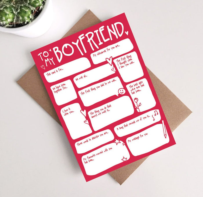 Boyfriend Valentine's Day Card