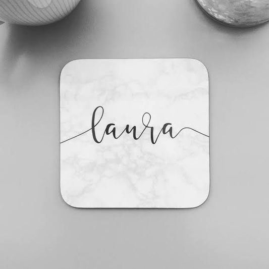 Signature Name Coaster