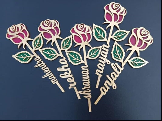 Customized Wooden Rose Stick