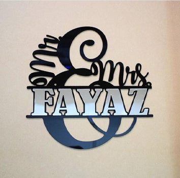 Mr And Mrs Wall Decor