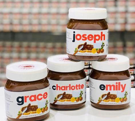 Personalised Nuttella
