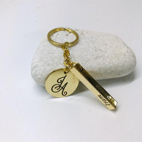 Bar Keychain with Coin