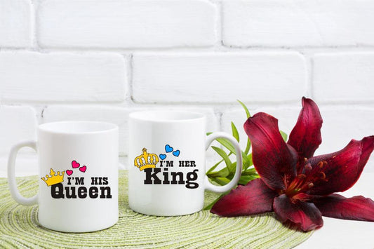 Queen King Couple Mugs
