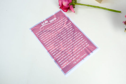 Personalised Love Letter 1
