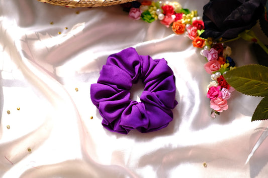 Lilac Crape Scrunchie