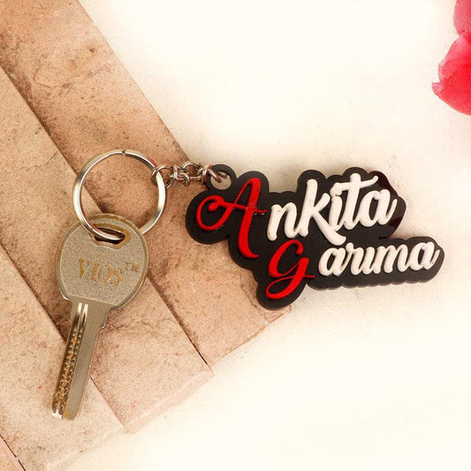Name Double Layer Keychain v2
