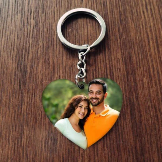 Heart Photo Keychain