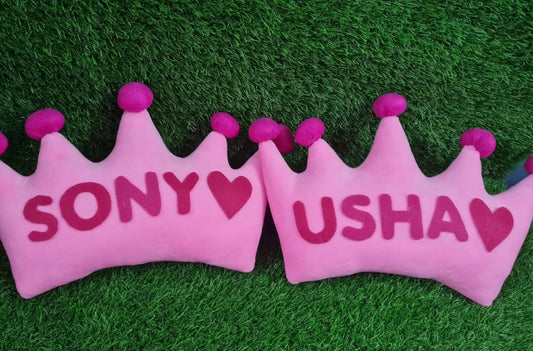 Pink Crown Cushion