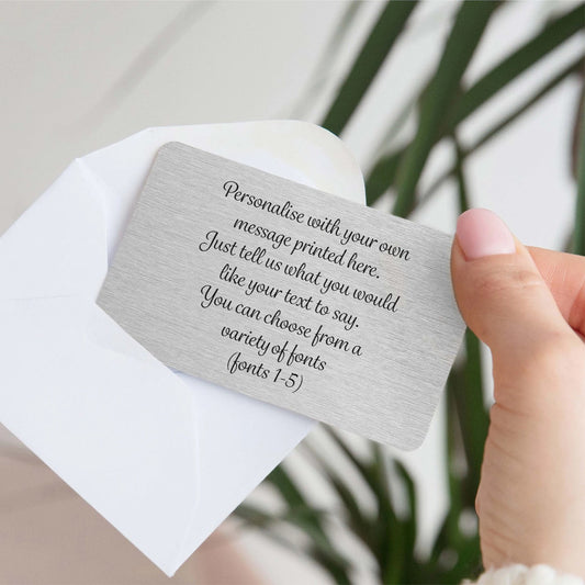 Personalised Wallet Card