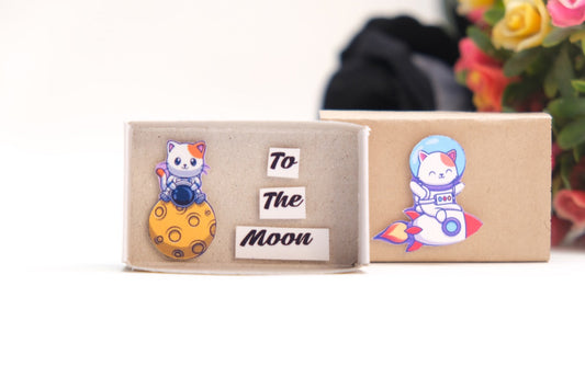 To the Moon Match Box
