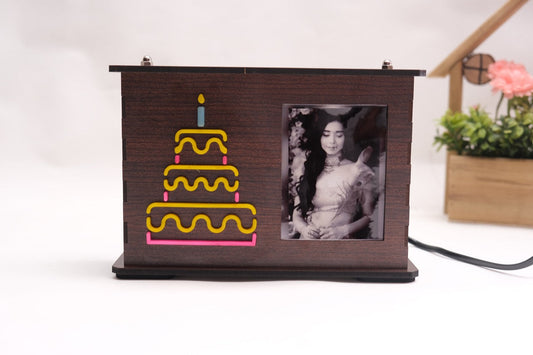 Cake Style Neon Box Lamp