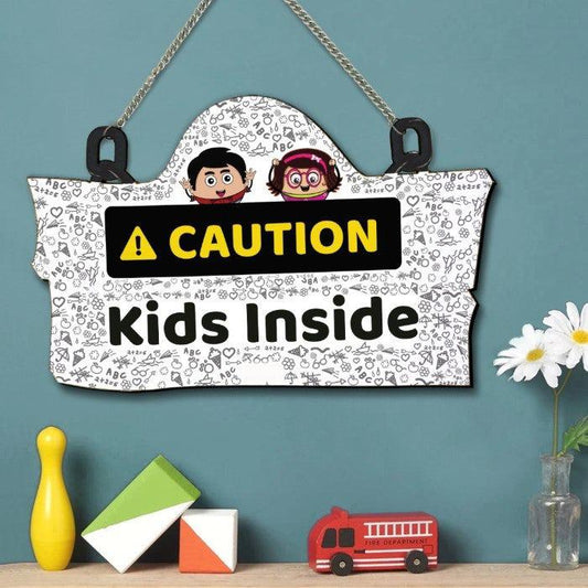 Caution Wall Hanging and Door