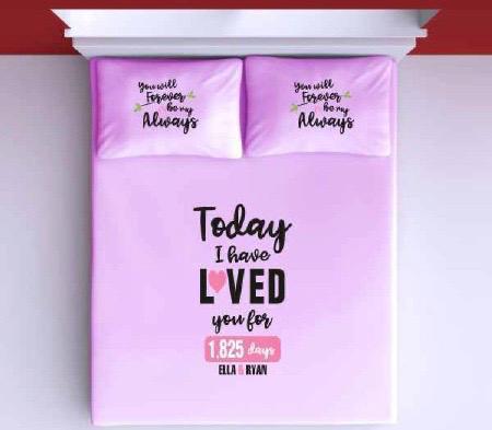 I loved You BedSheet