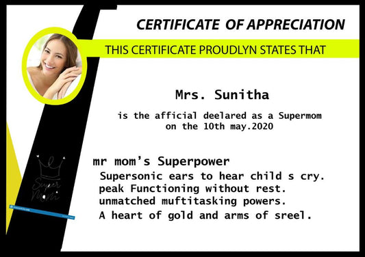 Certification Of Appreciation Card