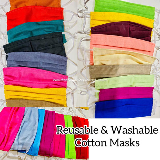 Reusable And Washable Cotton Masks