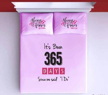 Its Been 365 Days Bedsheet