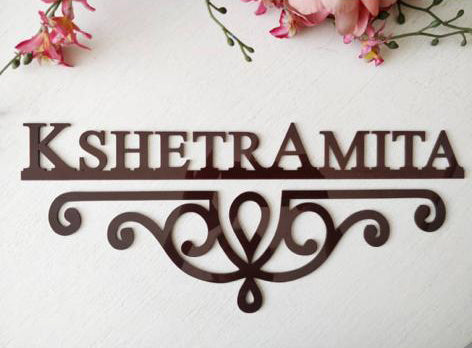 Personalised Acrylic NamePlate v2