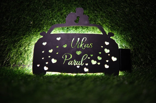 Wireless Long Drive Couple Name Lamp