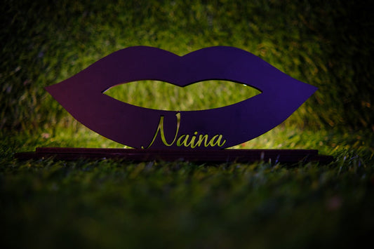 Wireless Lips Name Lamp