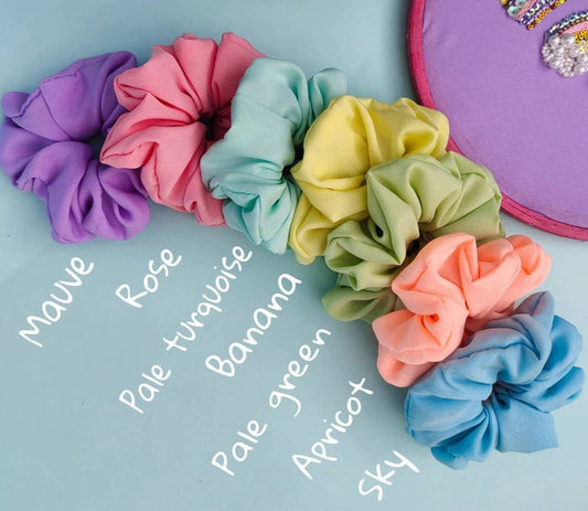 Buttercup Crepe Scrunchies Combo