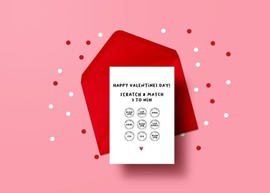 Funny Valentines Scratch Card