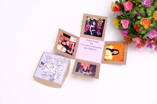 Teddy Day Photo Mini Explosion Box