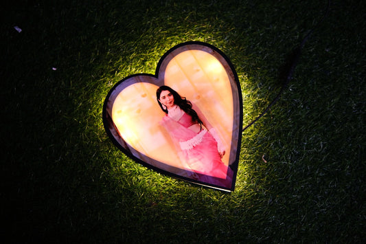 Double Side Photo Heart Lamp