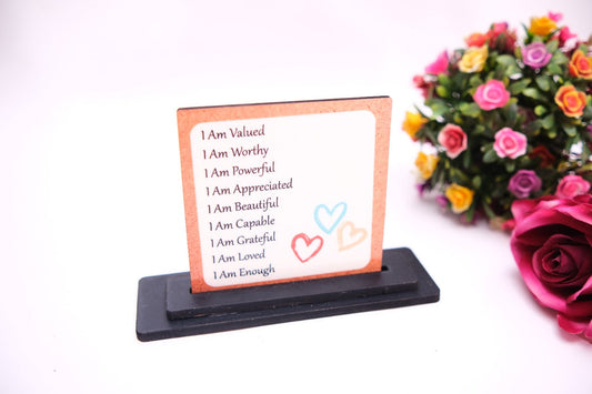 Affirmations Table top Board