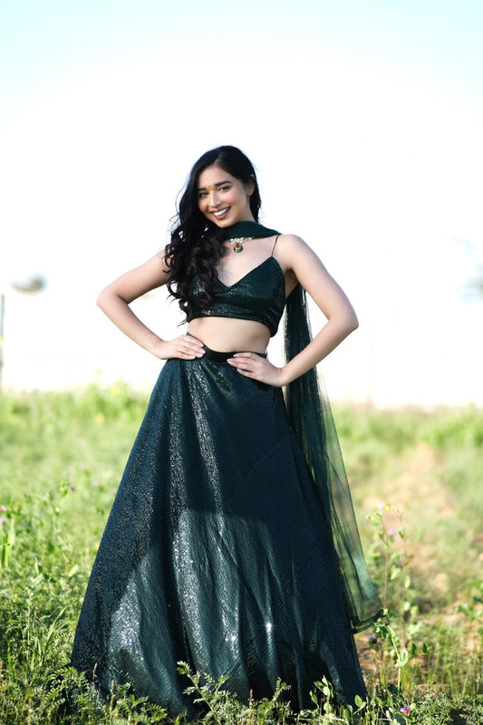 Filmfare Green Lehenga