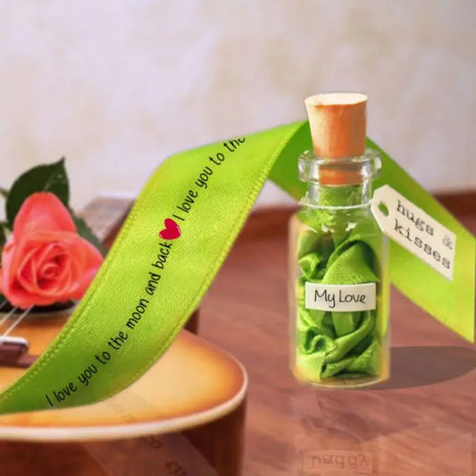 Message On Ribbon Message Bottle