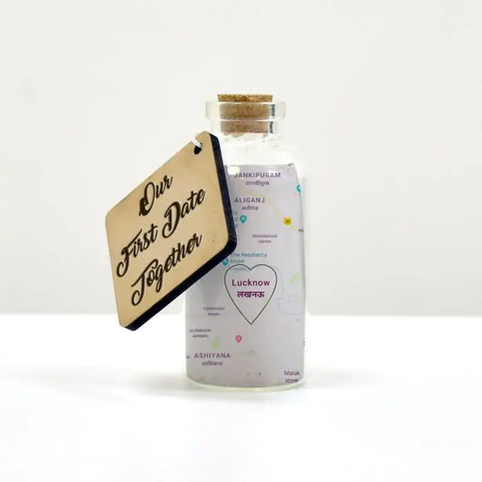 Personalised Our First Date Together Message Bottle