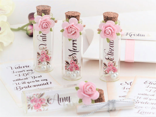Flower and Pearl Message bottle