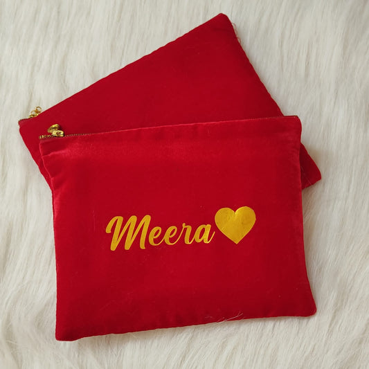 Valentine personalised pouch
