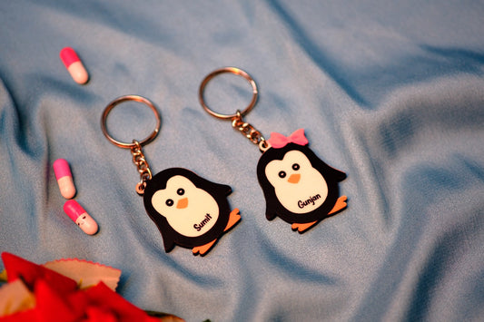 Couple Penguins Keychains