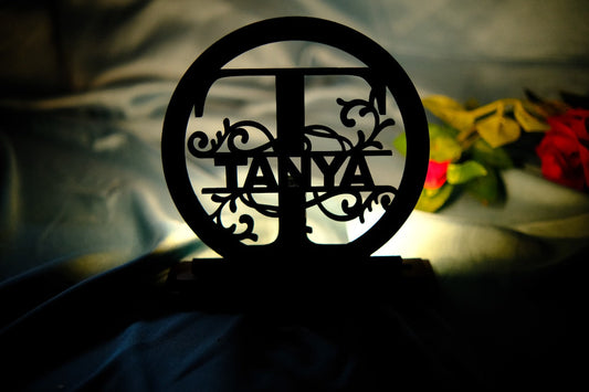 Floral Name Lamp