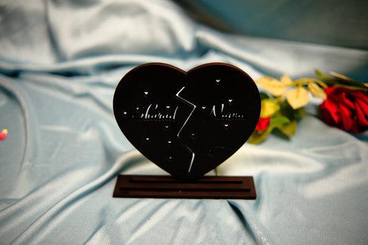 Mini  Heart Style Name Lamp