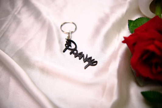 Fonts Style Name Keychain