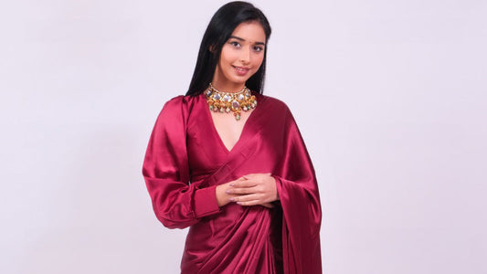 Valentine Red Stitched Blouse