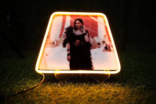 Trapezium Neon Photo Lamp