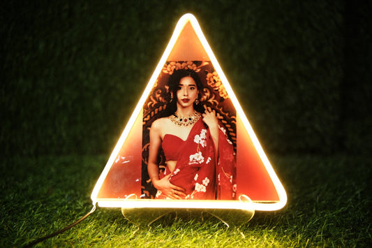 Triangle Neon Photo Lamp