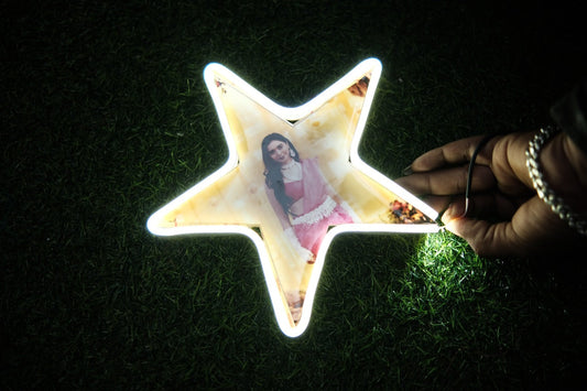 Star Neon Photo Lamp