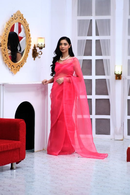 Barbie Organza One Minute Saree